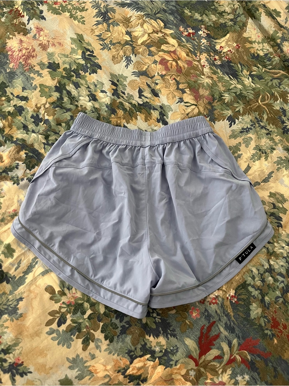 P'tula Light Blue Athletic Running Shorts